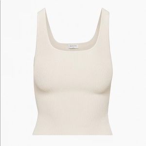 Aritzia Babaton Sculpt Knit Squareneck Tank